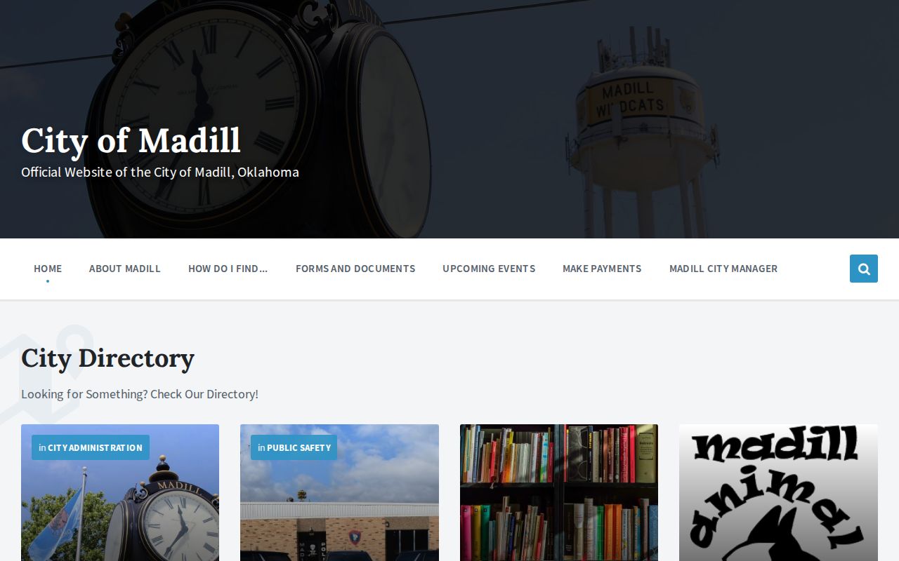 Madill warrant records official city services